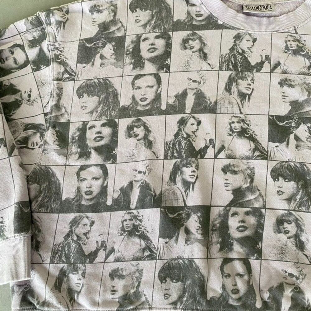 Taylor Swift The Eras Tour Sweatshirt Photo Collage Crewneck Oversized XL - Picture 5 of 11